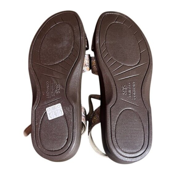 SAS Size 11 Duo Quarter Sandals multisnake Taupe - Picture 4 of 5